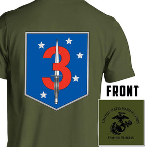 3rd MSOB USMC Unit T-Shirt, 3rd MSOB logo, USMC gift ideas for men, Marine Corp gifts men or women 3rd Marine Special Operations Battalion