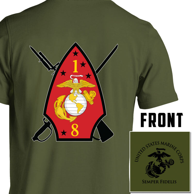 1st Bn 8th Marines Unit T-Shirt