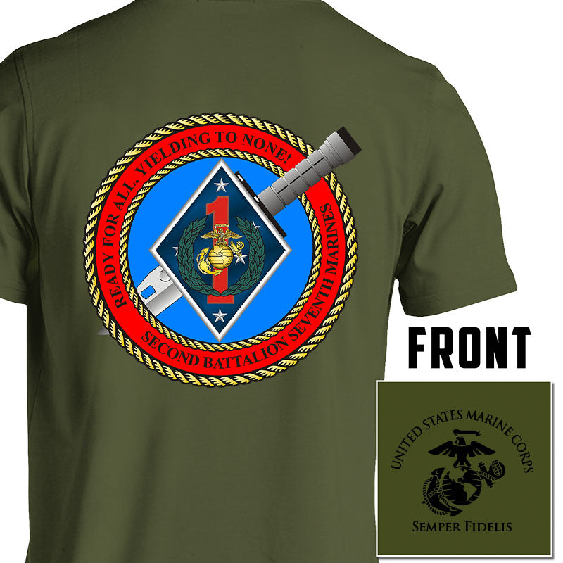 2nd Bn 7th Marines Unit T-Shirt