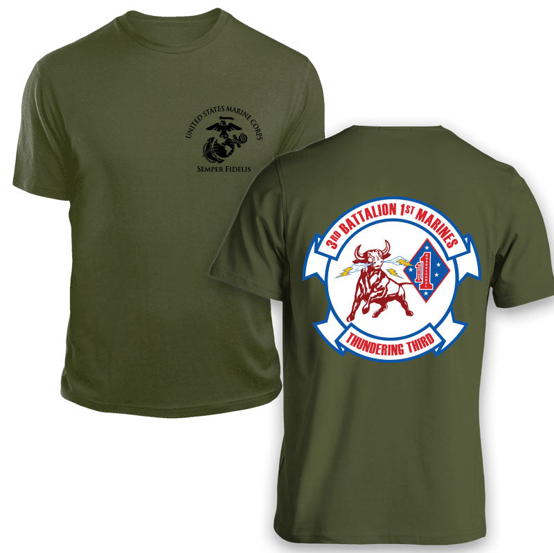 3rd Bn 1st Marines Unit T-Shirt