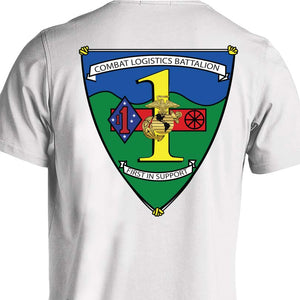 Combat Logistics Battalion USMC Unit T-Shirt,  CLB-1 logo, USMC gift ideas for men, Marine Corp gifts men or women 