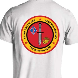 3rd Bn 7th Marines USMC Unit T-Shirt, 3rd Bn 7th Marines logo, USMC gift ideas for men, Marine Corp gifts men or women 3rd Bn 7th Marines