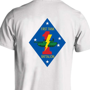 1st Tank Bn USMC Unit T-shirt, 1st Tank Bn Marines Unit T-shirt, 1st Tank Battalion Unit T-shirt, USMC Unit T-shirt