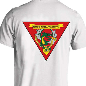 MAG-16 USMC Unit Long Sleeve T-Shirt, MAG-16 logo, USMC gift ideas for men, Marine Corp gifts men or women