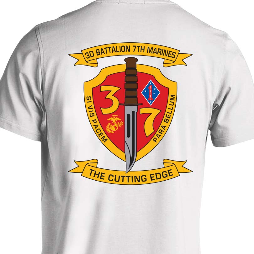 3rd Bn 7th Marines Unit T-Shirt - NEW LOGO