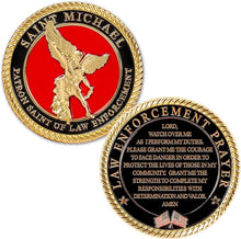 St. Michael - Patron Saint of Law Enforcement - Prayer Coin