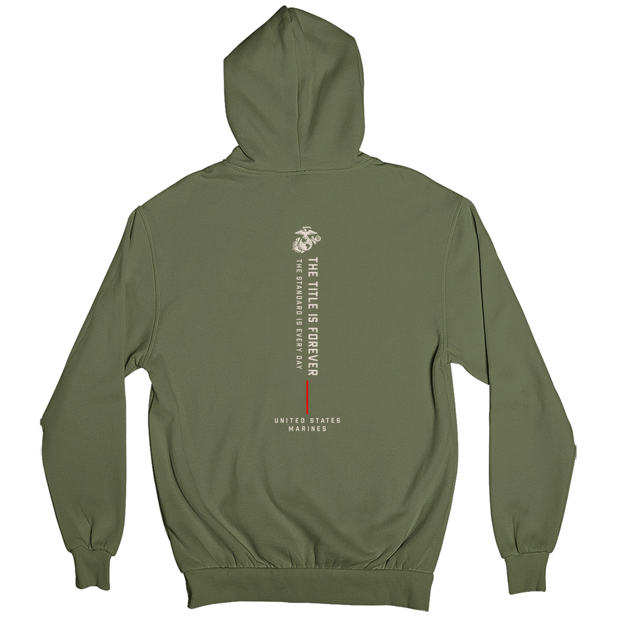 USMC The Title Is Earned Never Given Hoodie