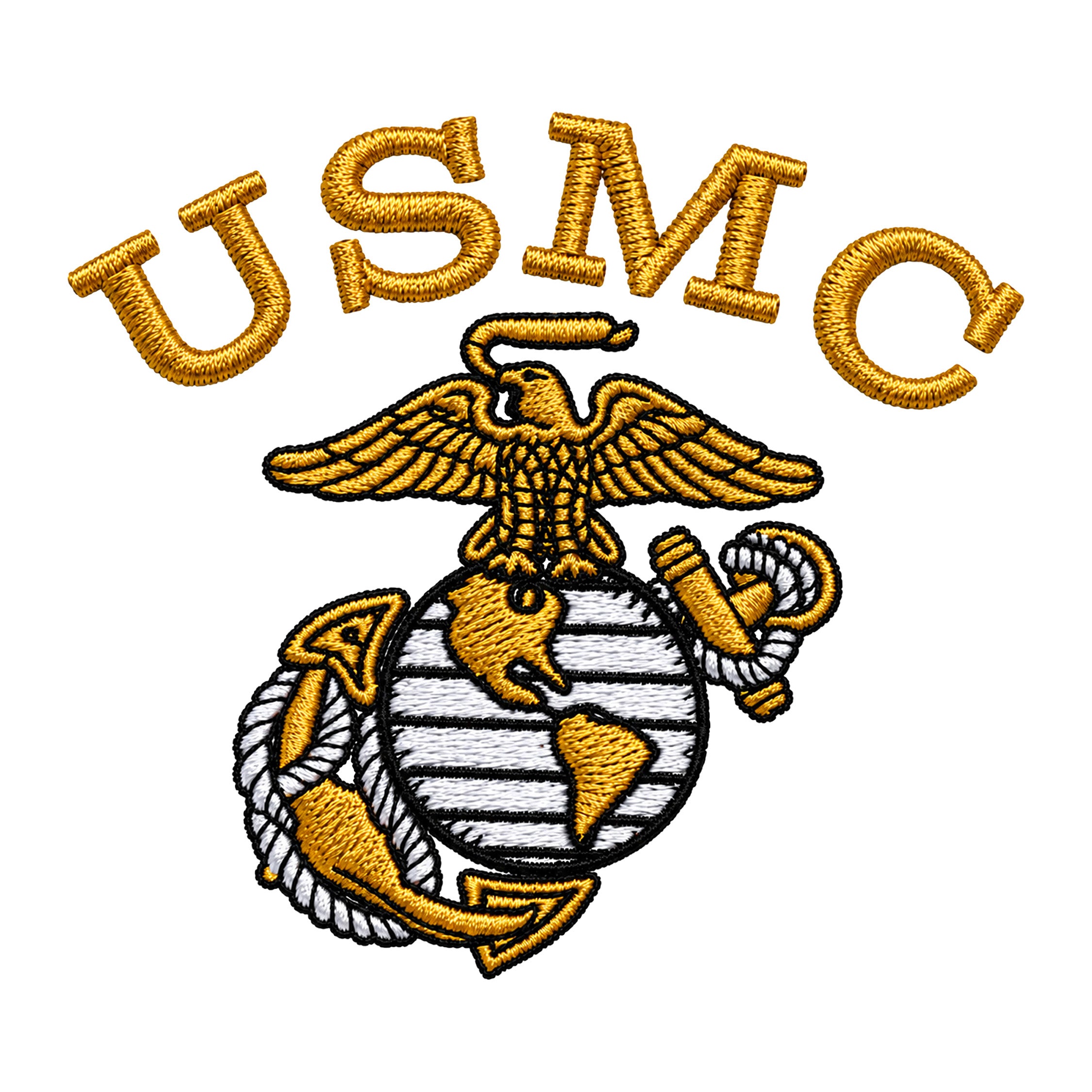 Embroidered Gold USMC EGA Performance Polo