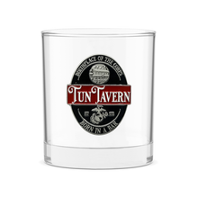 USMC Tun Tavern Rocks Drink Glass-Large Size Marine Corps Whiskey Glass