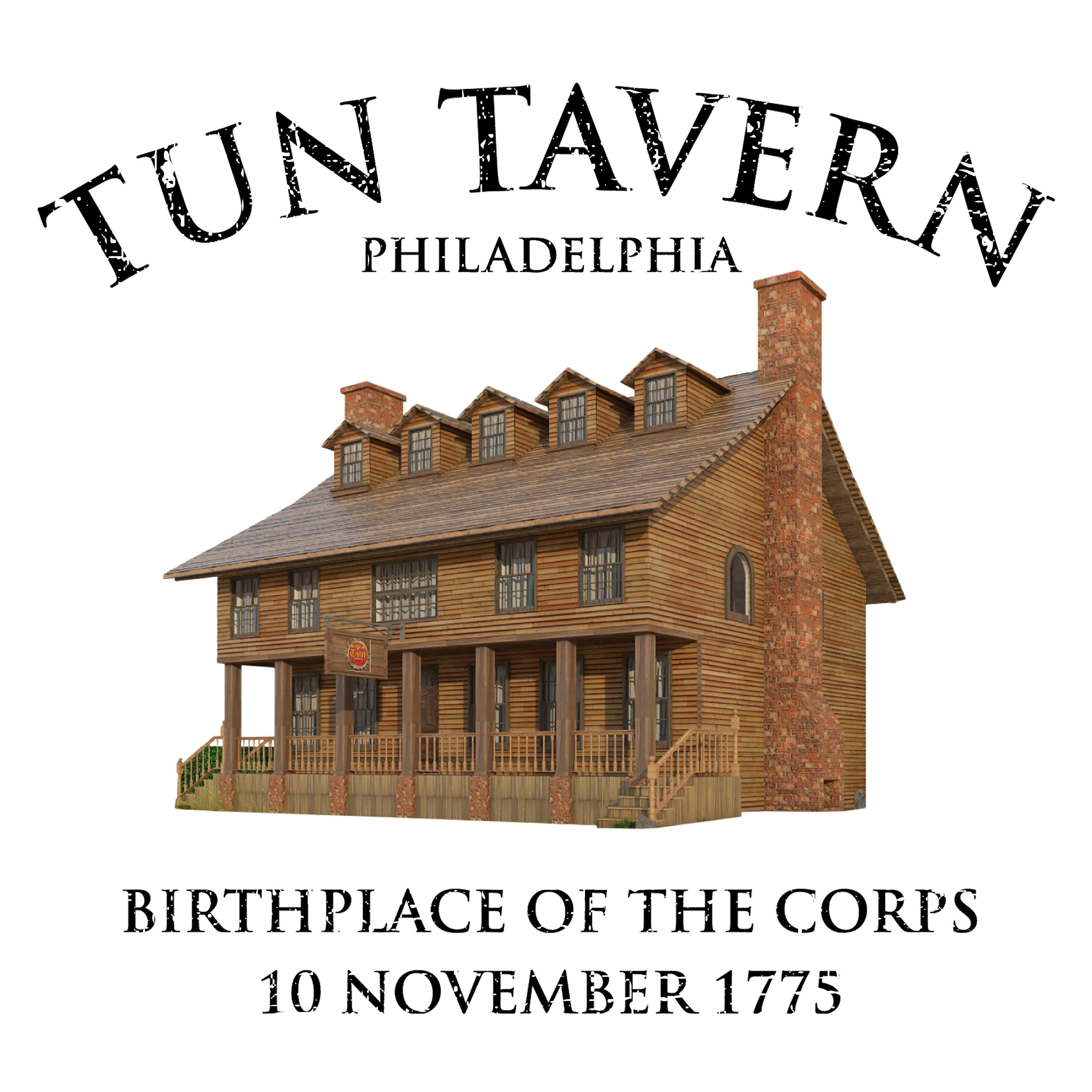 Tun Tavern Born in a Bar - Marine Corps St. Patrick's Day Shirt