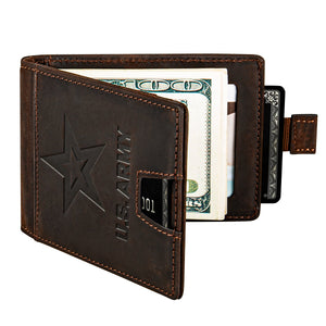 Army Leather RFID Blocking Wallet