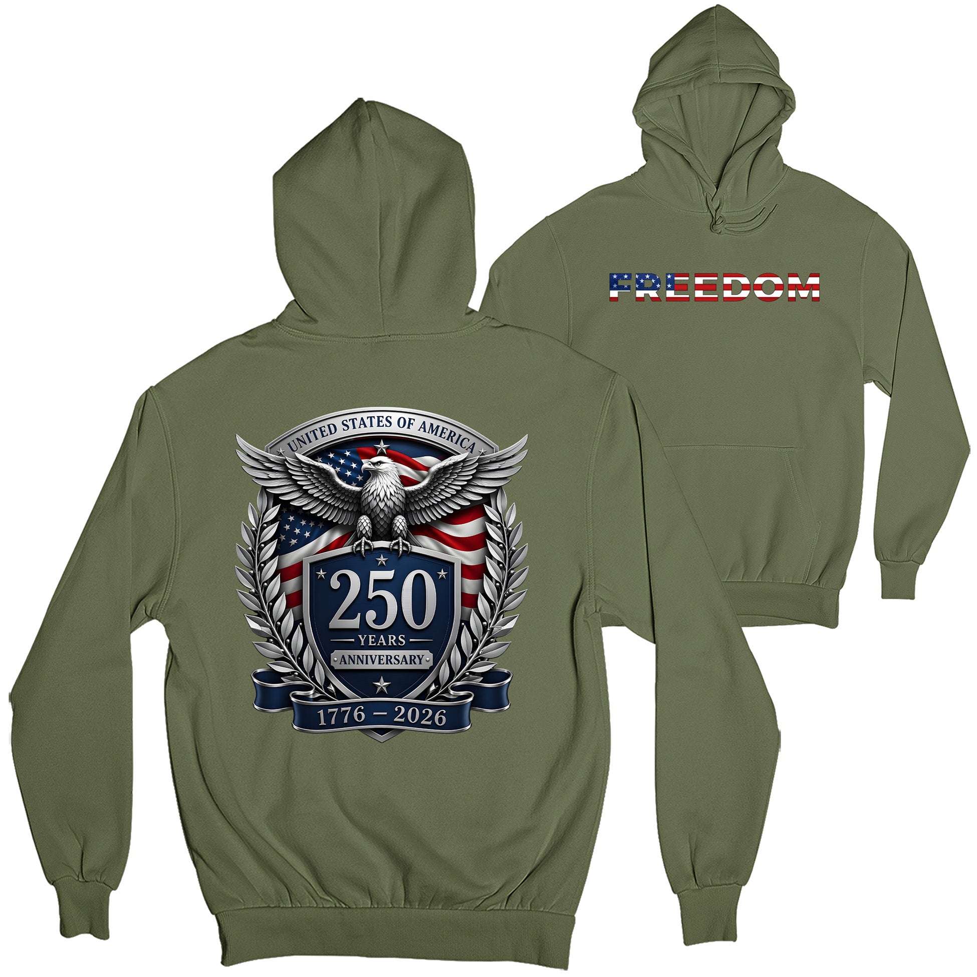 America 250th Birthday Hoodie (1776–2026) | Marine Corps Gift Shop