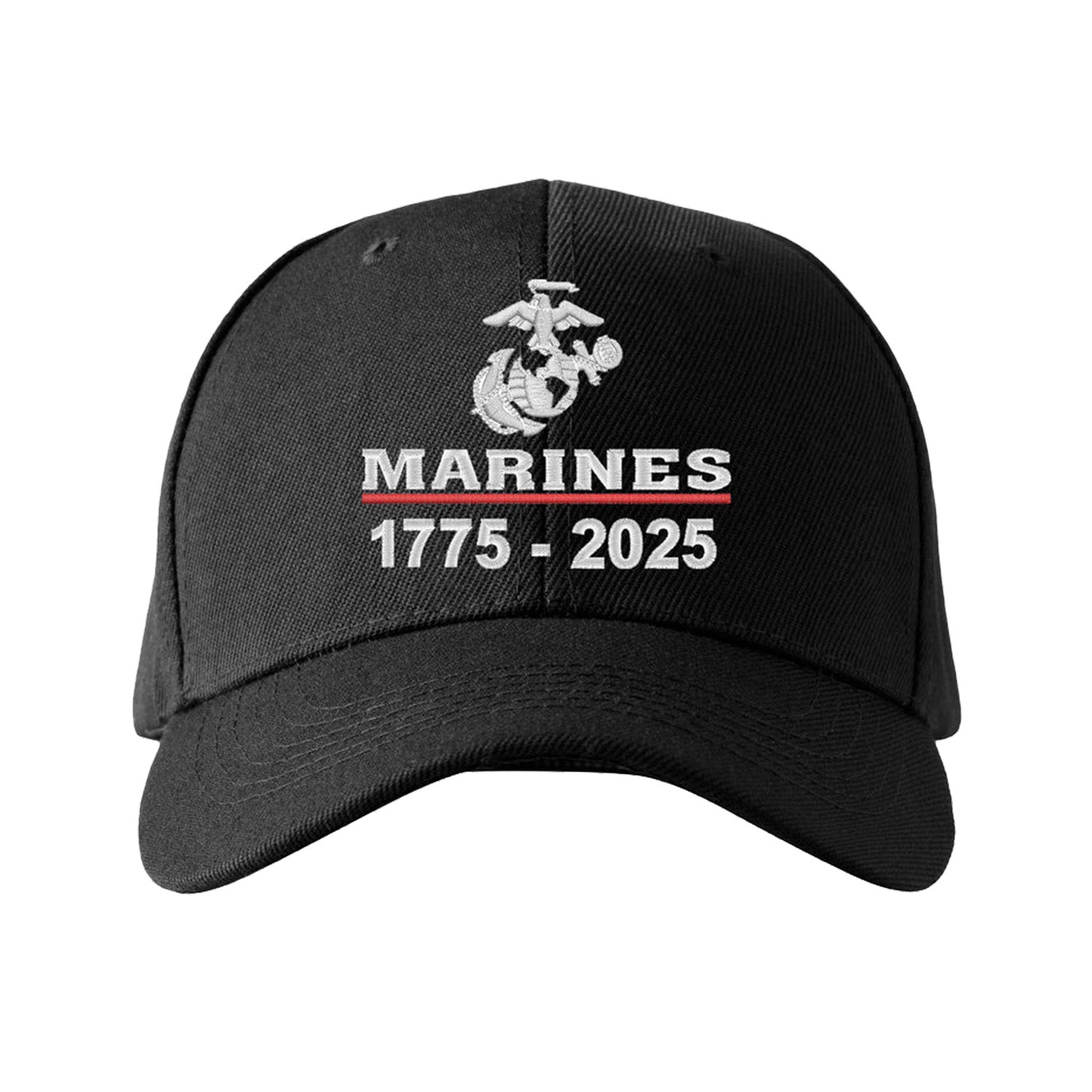 Marines 250th Birthday Embroidered SNAP Back Hat <br> USMC Snap Back Cover