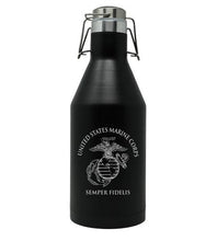 Marine Corps Beer Growler - 64oz Stainless Steel 