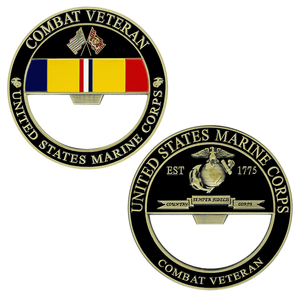 USMC Combat Veteran Bottle Opener, USMC Combat Veteran Bottle Opener Coin, USMC Combat Vet, Combat Vet Coin, Combat Veteran Bottle Opener, USMC Combat Veteran, Marine Corps Combat Veteran Gifts