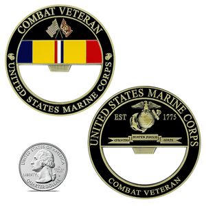 USMC Combat Veteran Bottle Opener, USMC Combat Veteran Bottle Opener Coin, USMC Combat Vet, Combat Vet Coin, Combat Veteran Bottle Opener, USMC Combat Veteran, Marine Corps Combat Veteran Gifts