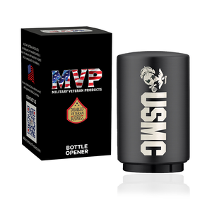 USMC Push Down-Pop Off Bottle Opener