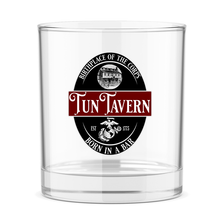 USMC Tun Tavern Rocks Drink Glass-Large Size Marine Corps Whiskey Glass