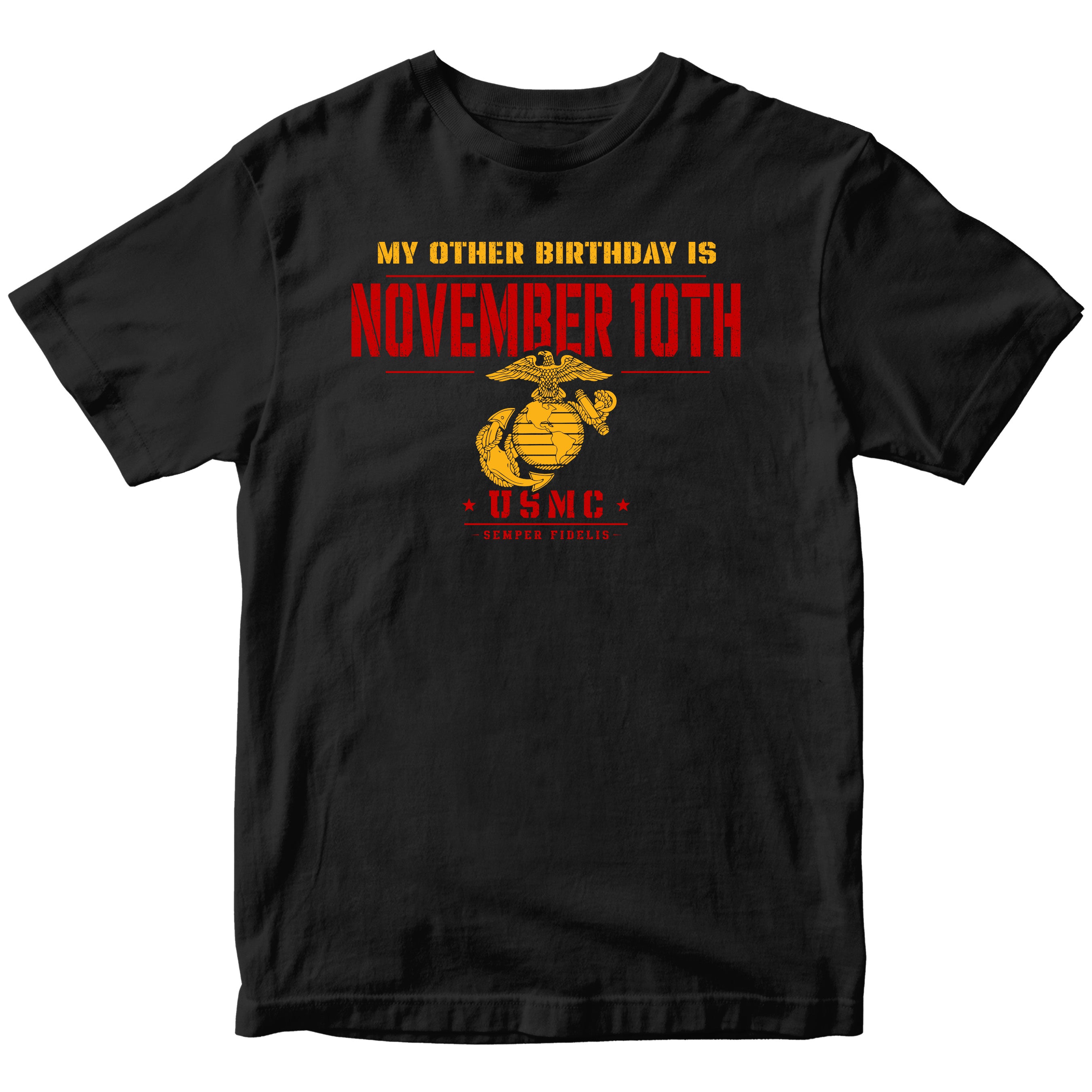 Marines November 10th Semper Fi Birthday T-Shirt