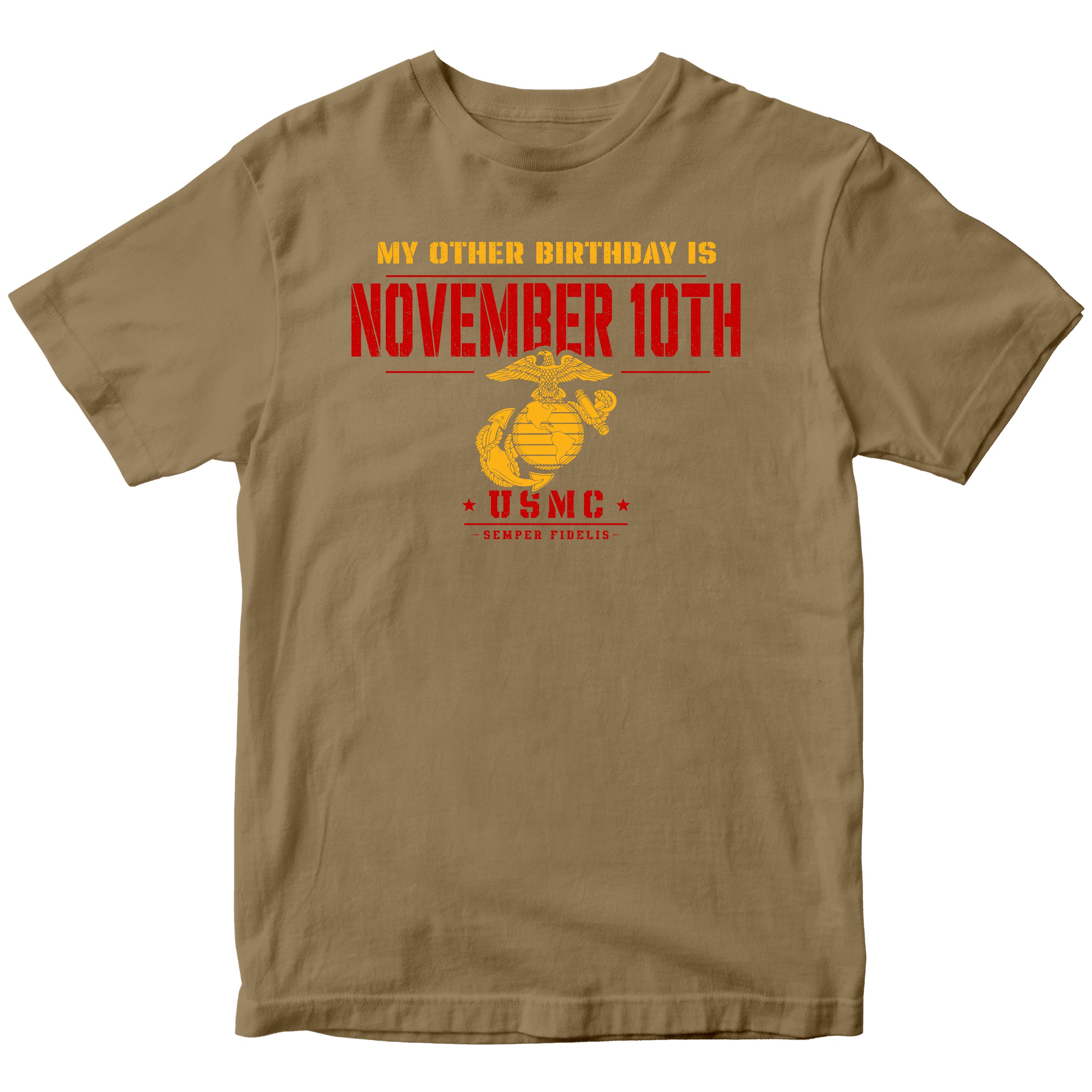 Marines November 10th Semper Fi Birthday T-Shirt