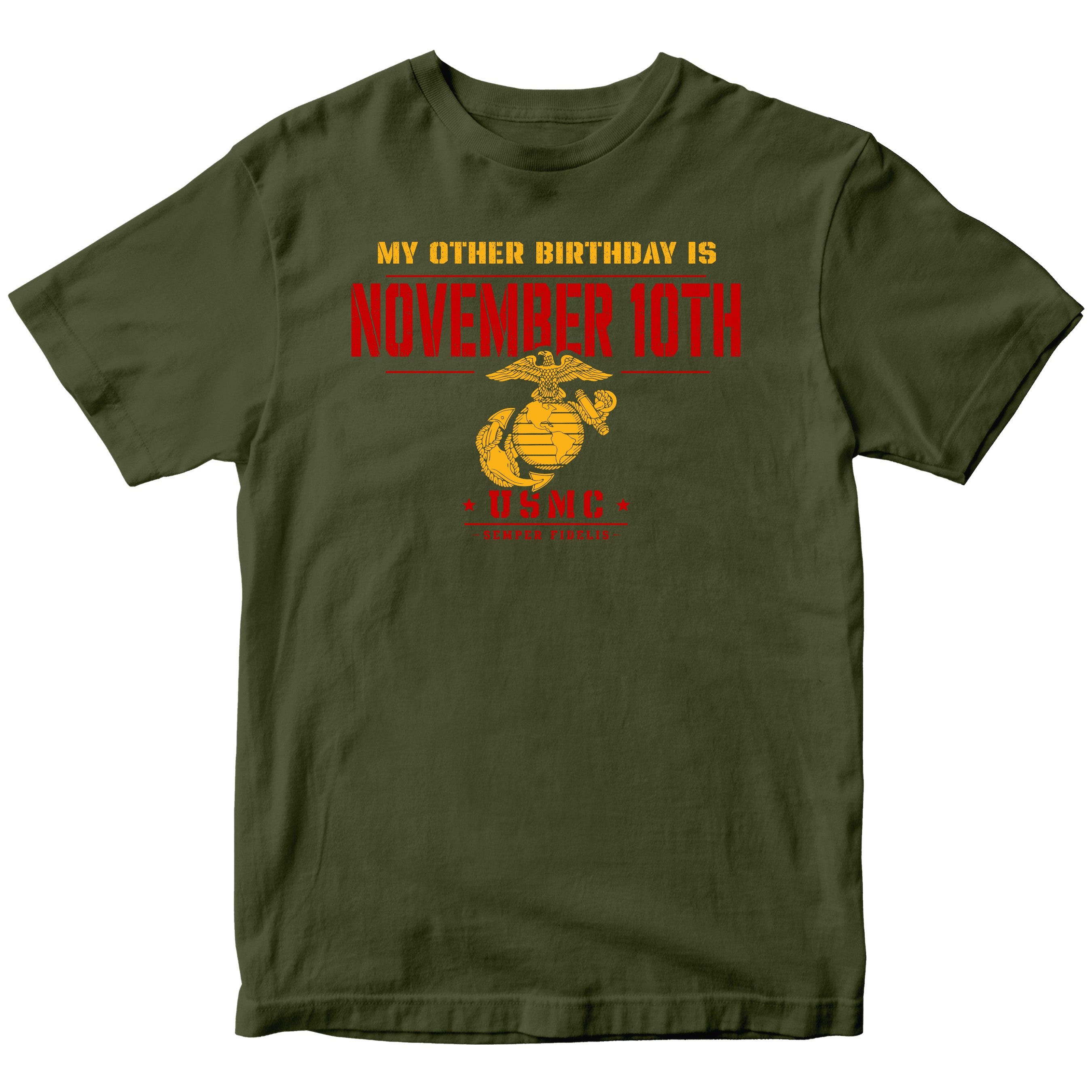 Marines November 10th Semper Fi Birthday T-Shirt