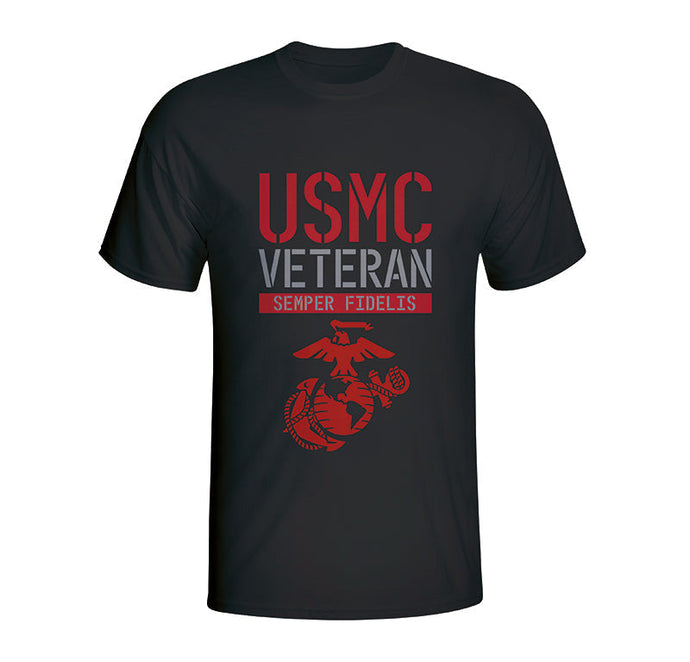 USMC Veteran T-shirt, Marine Corps Veteran T-Shirt, EGA, Semper Fidelis, Semper Fi, USMC Veteran Apparel, 