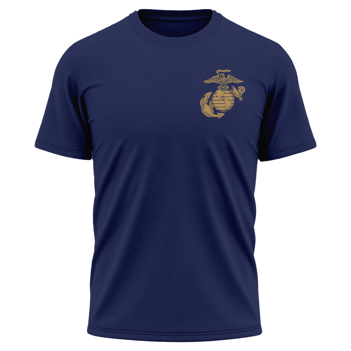 Navy USMC 251st Birthday performance T-shirt with Eagle Globe and Anchor chest design