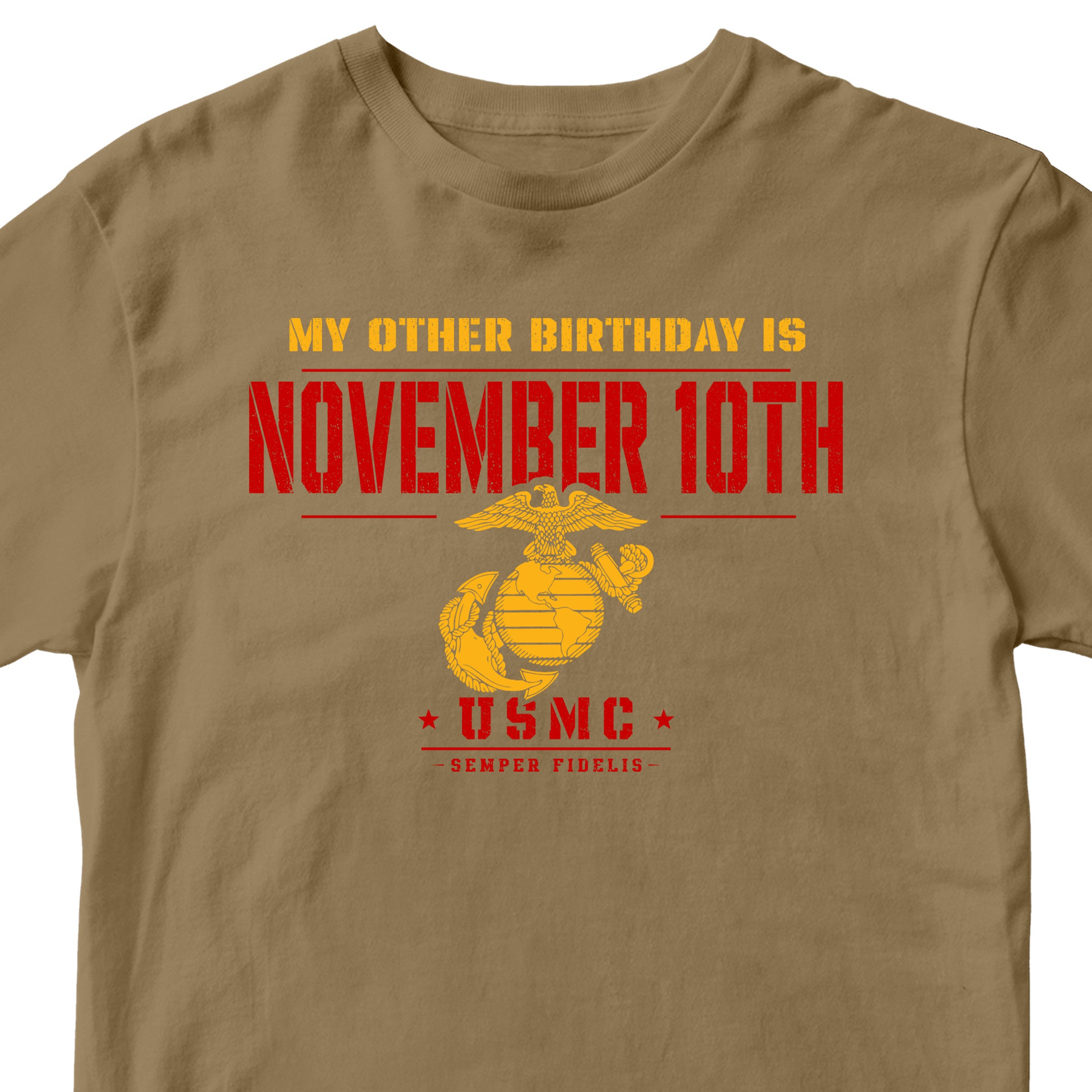 Marines November 10th Semper Fi Birthday T-Shirt