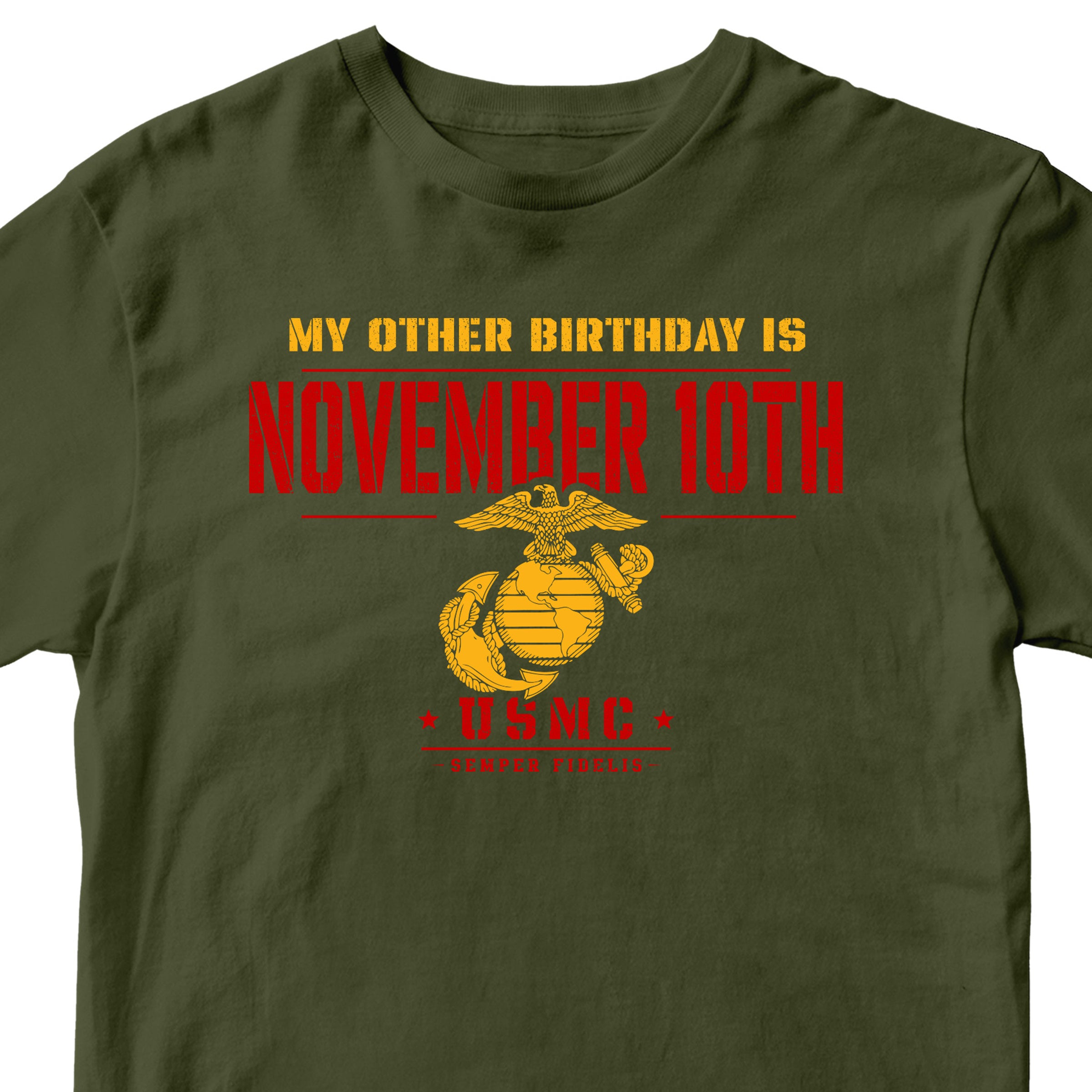 Marines November 10th Semper Fi Birthday T-Shirt