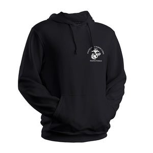 Headquarters & Headquarters Support Squadron Yuma Marines Unit Logo Black Sweatshirt, HQ &HQS Yuma Marines Unit Logo Black Hoodie