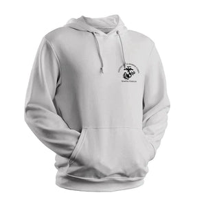 Heather Grey USMC Hoodie Sweatshirt