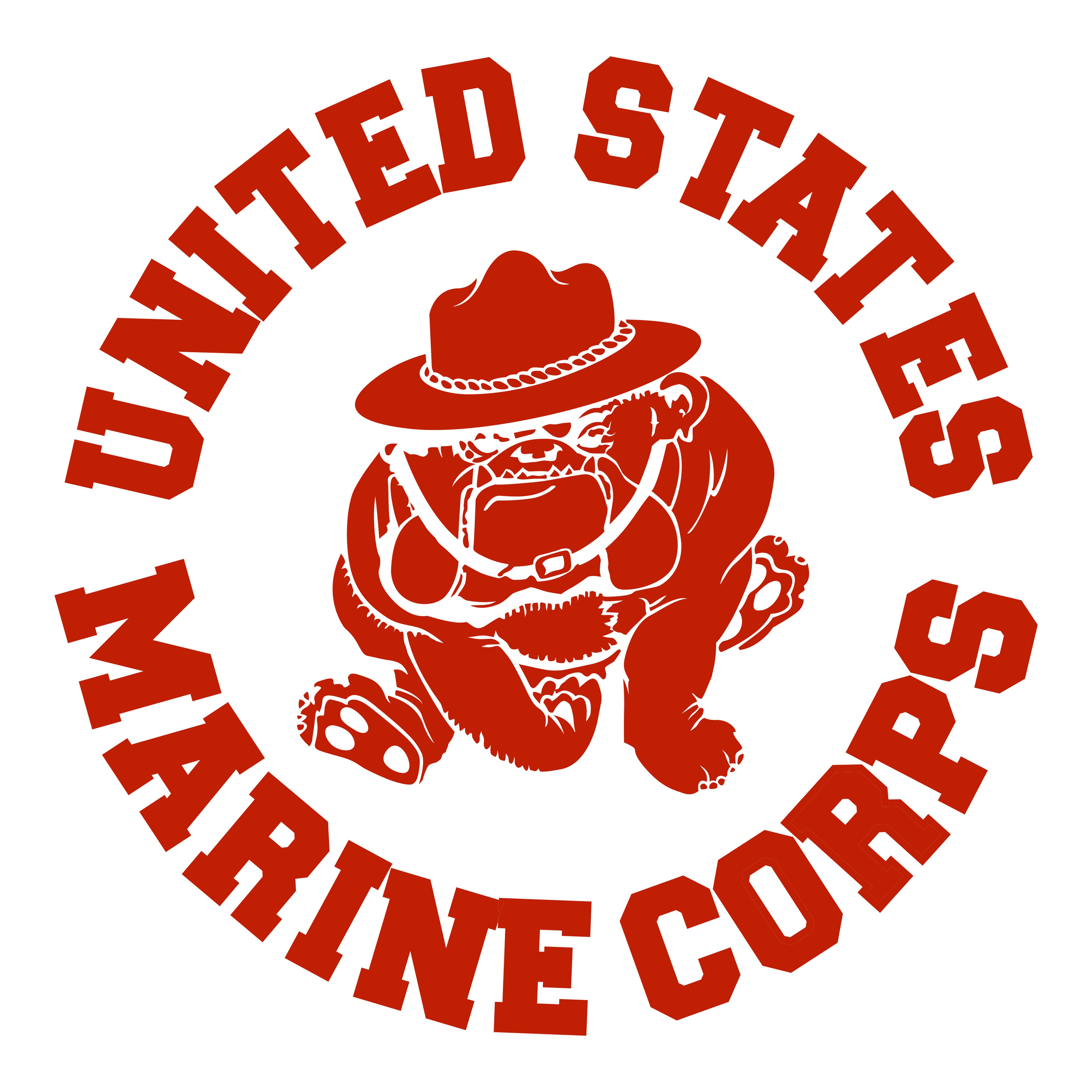 Marines Vintage Bulldog Design