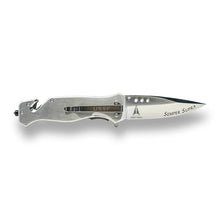 Space Force Folding Elite Tactical Knife - Spring Assisted USSF Rescue Knife