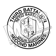 Third Battalion Second Marines Unit Logo, 3rdBn 2nd Marines, 3/2 USMC Unit Logo