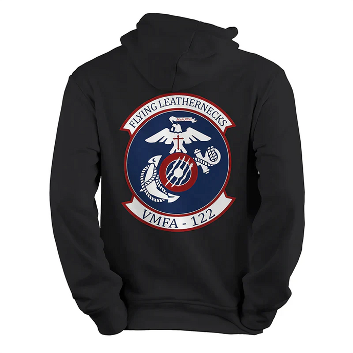 VMFA-122 Logo USMC Unit Hoodie Hoodie Black