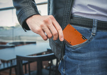 Leather RFID Blocking Metal Wallet