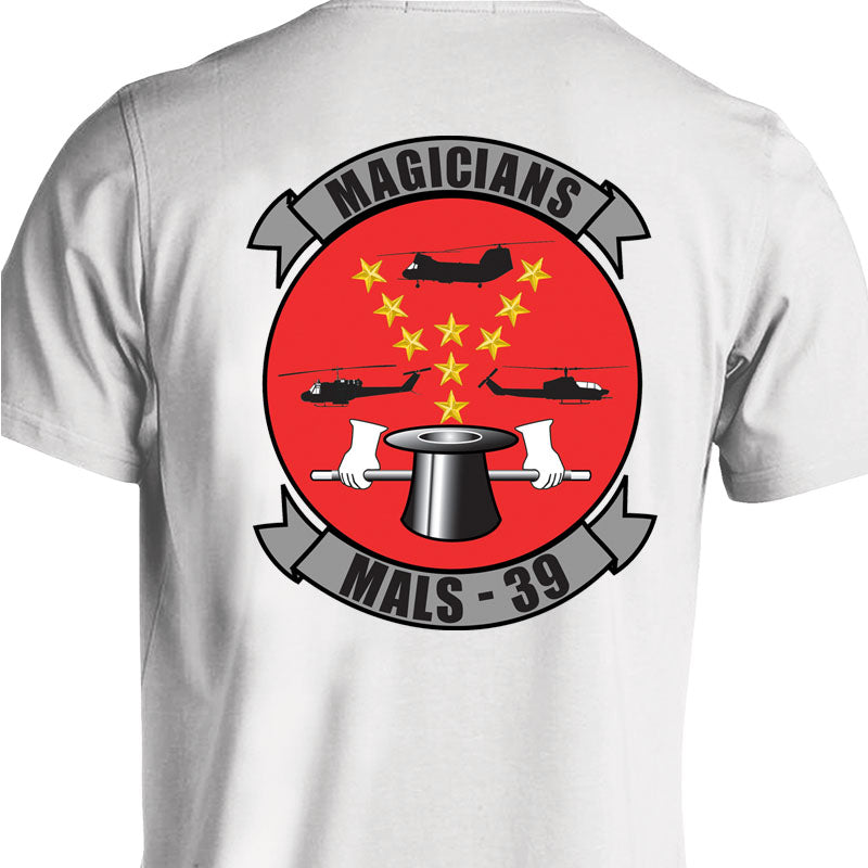 MALS-39 USMC Unit T-Shirt-(Magicians Version)