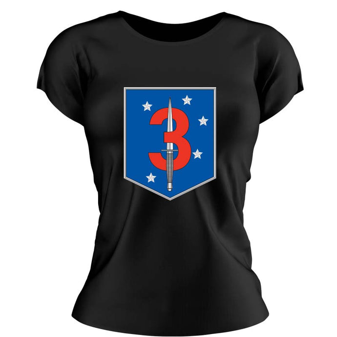 3rd MSOB USMC Unit ladie's T-Shirt, 3rd MSOB logo, USMC gift ideas for women, Marine Corp gifts for women 3rd Marine Raider Bn , 3rd Marine Special Operations Battalion