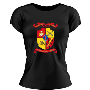 5th Bn 11th Marines USMC Unit ladie's T-Shirt, 5th Bn 11th Marines logo, USMC gift ideas for women, Marine Corp gifts for women