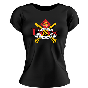 Fox Co 2nd Battalion 14th Marines Women's Unit Logo T-Shirt