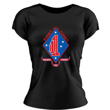 First Battalion First Marines USMC Unit ladie's T-Shirt,  1/1 USMC Unit logo, USMC gift ideas for women, Marine Corp gifts for women 1st Battalion 1st Marines