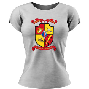 5th Bn 11th Marines USMC Unit ladie's T-Shirt, 5th Bn 11th Marines logo, USMC gift ideas for women, Marine Corp gifts for women