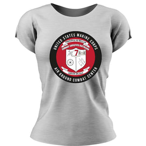 CLB-7 USMC Unit Ladies T-Shirt, CLB-7, USMC gift ideas for women, Marine Corp gifts for women CLB-7  Women's Combat Logistics Battalion-7 Unit t-shirt-USMC Unit Shirts USMC Gifts 