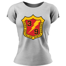 3rd Bn 9th Marines USMC Unit ladie's T-Shirt, 3d Bn 9th Marines, USMC gift ideas for women, Marine Corp gifts for women 3d Bn 9th Marines