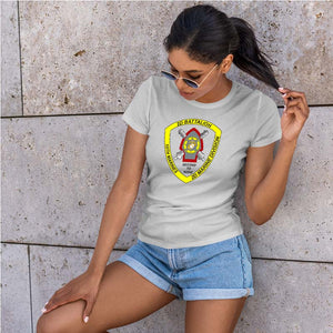 Second Battalion Tenth Marines USMC Unit ladie's T-Shirt, 2/10 USMC Unit logo, USMC gift ideas for women, Marine Corp gifts for women 2nd Battalion 10th Marines