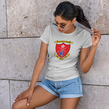 First Battalion Fifth Marines USMC Unit ladie's T-Shirt,  1/5 USMC Unit logo, USMC gift ideas for women, Marine Corp gifts for women 1st Battalion 5th Marines