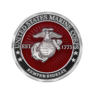 USMC Yellow Footprints Coin-if You Have to Ask Marine Corps Challenge Coin