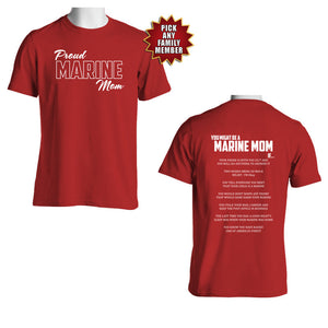 You Might Be a Marine Family If – Marine Graduation T-shirt