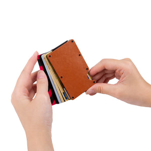 Leather RFID Blocking Metal Wallet