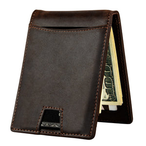 Genuine Leather RFID Blocking Wallet